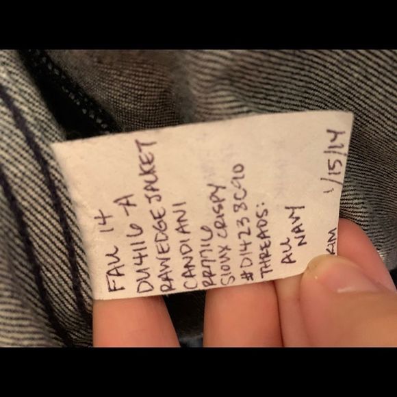 [7FAMK] Denim Raw Edge Jacket - Size Medium - Picture 4 of 6